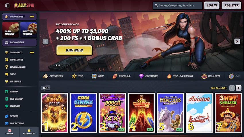 Allyspin Casino CAD