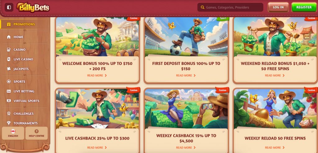 BillyBets Promo