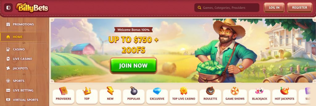 BillyBets Welcome