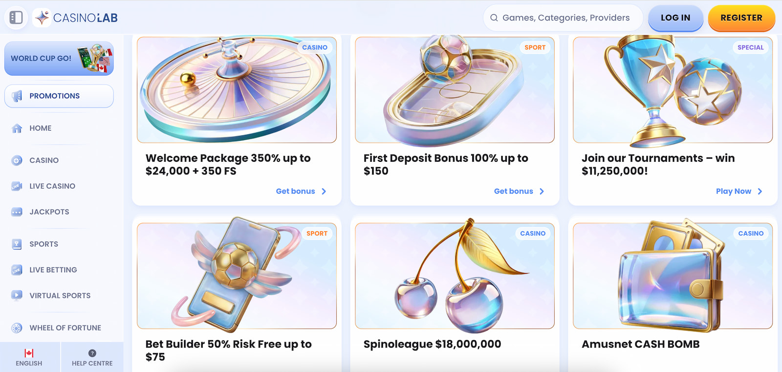 Casinolab Promotions CAD