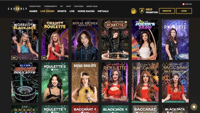 Casinoly live