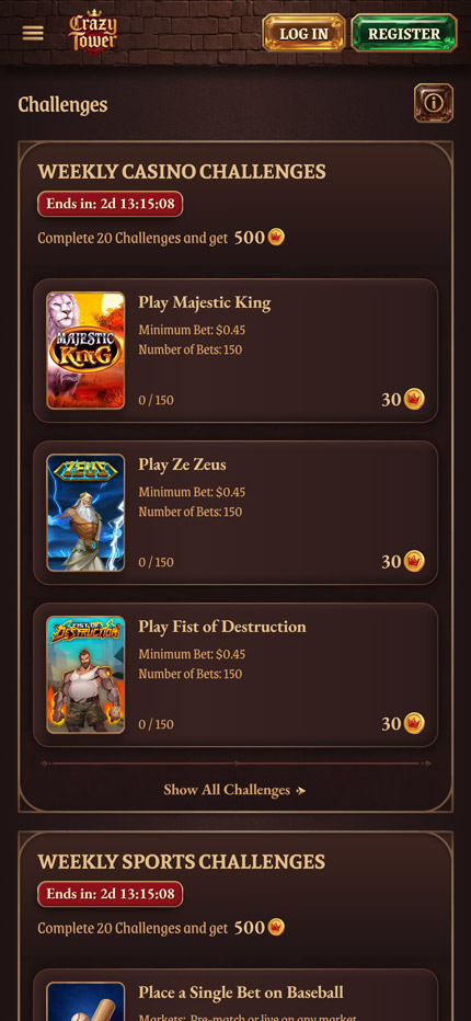 crazytower-casino-challenges
