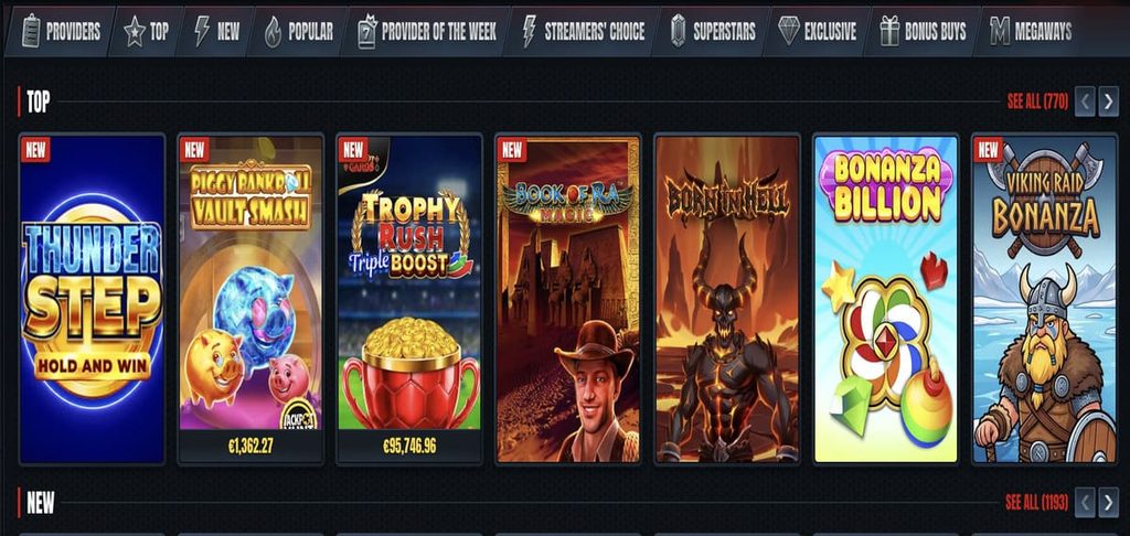 glorion casino games