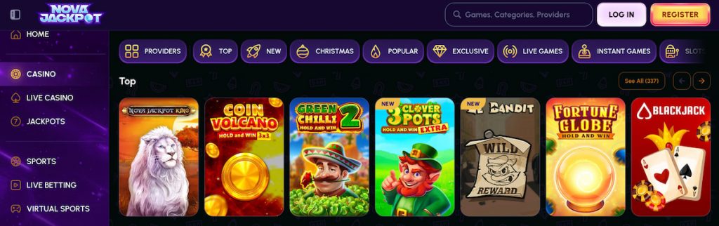 NovaJackpot Game