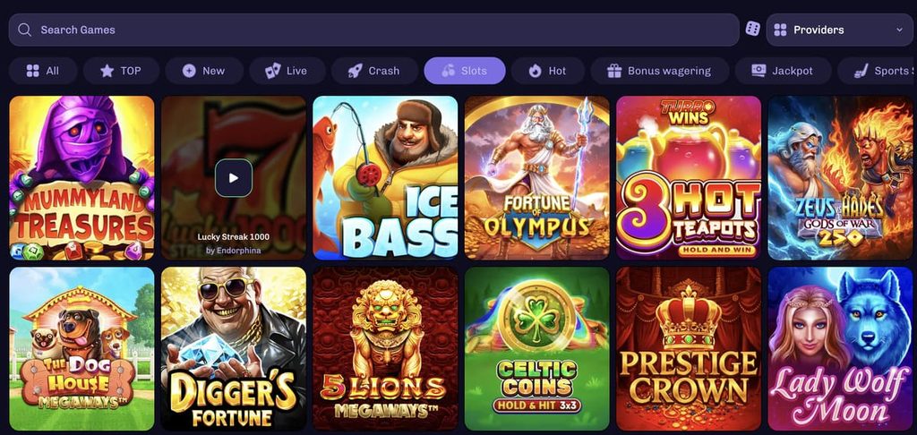 winberry casino games
