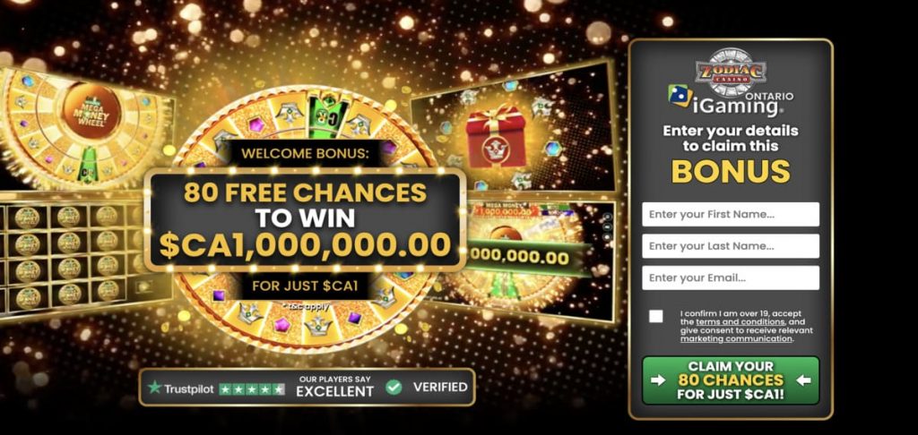 Zodiac Casino home